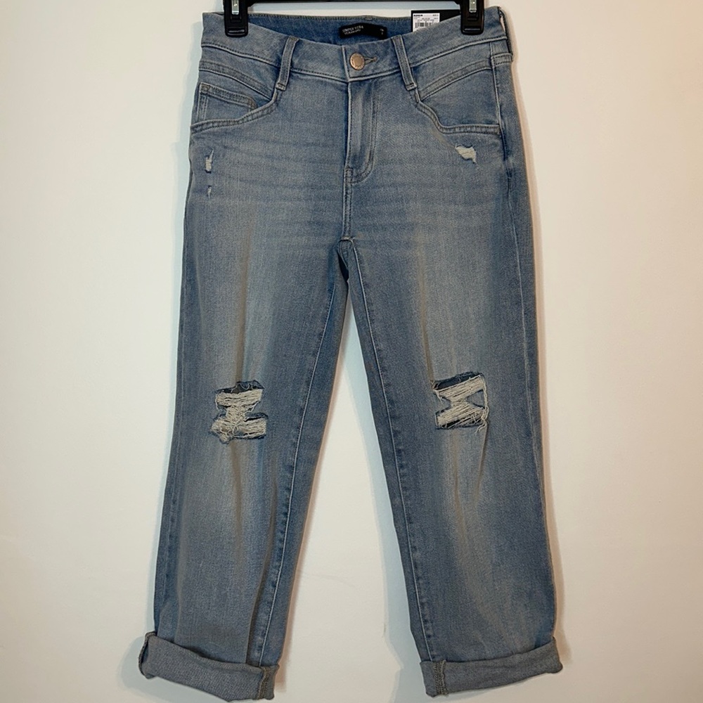 Simply Vera Wang Boyfriend crop denim